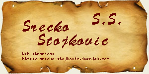 Srećko Stojković vizit kartica